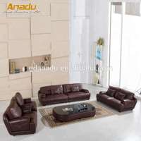 India Living room luxury furniture of big size group stanley genuine leather sofa set