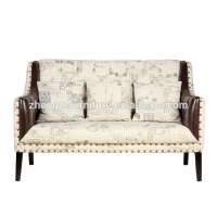 Hot sale fabric two seater french style living room sofa