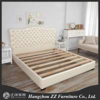 European style queen size bed PU headboard full bed